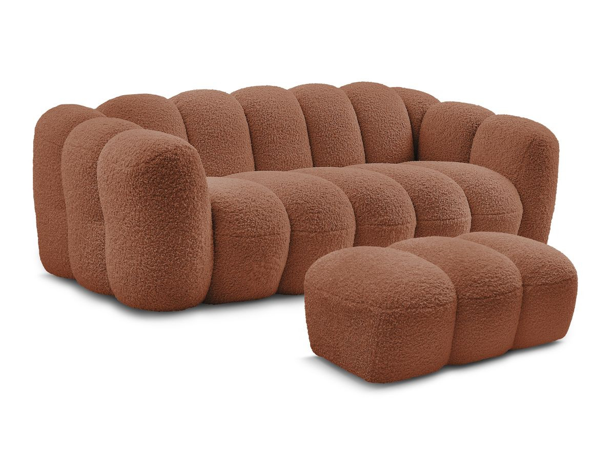 3-osobowa prosta sofa stacjonarna HIPPOLYTE