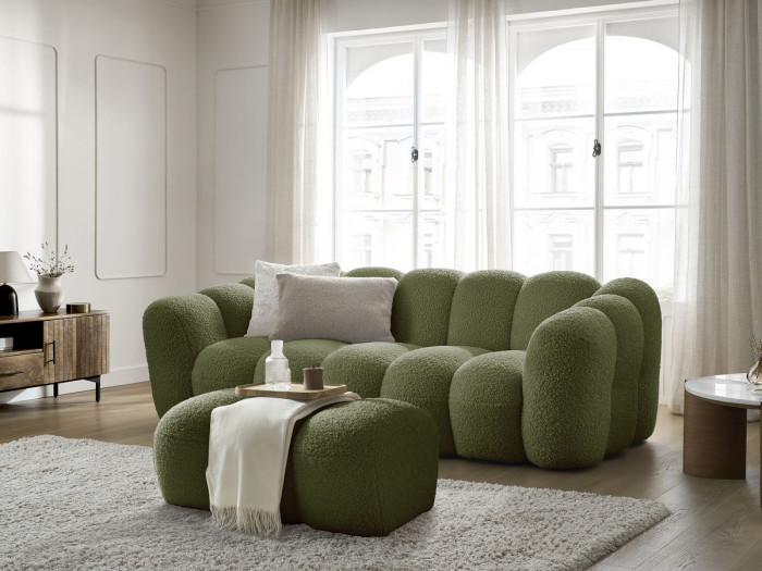 3-osobowa prosta sofa stacjonarna HIPPOLYTE