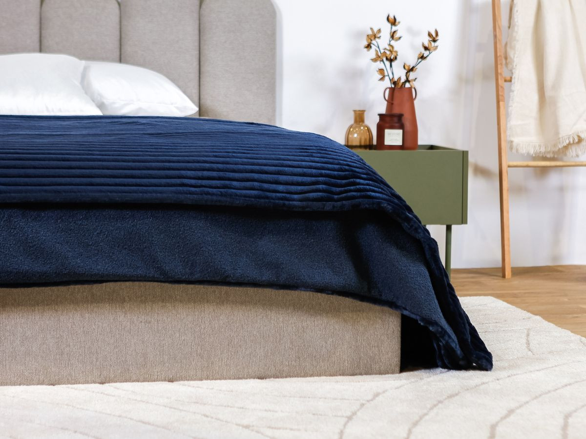 Plaid 140 x 180 cm OSLO bleu — vue 5