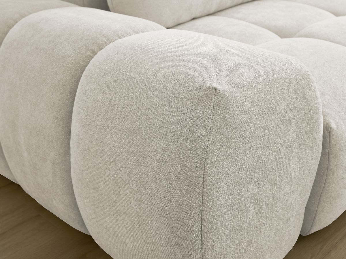 Canapé droit fixe 3 places EVEREST tissu texturé