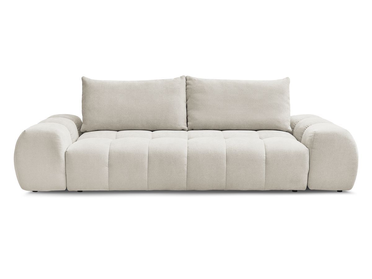 Canapé droit fixe 3 places EVEREST tissu texturé