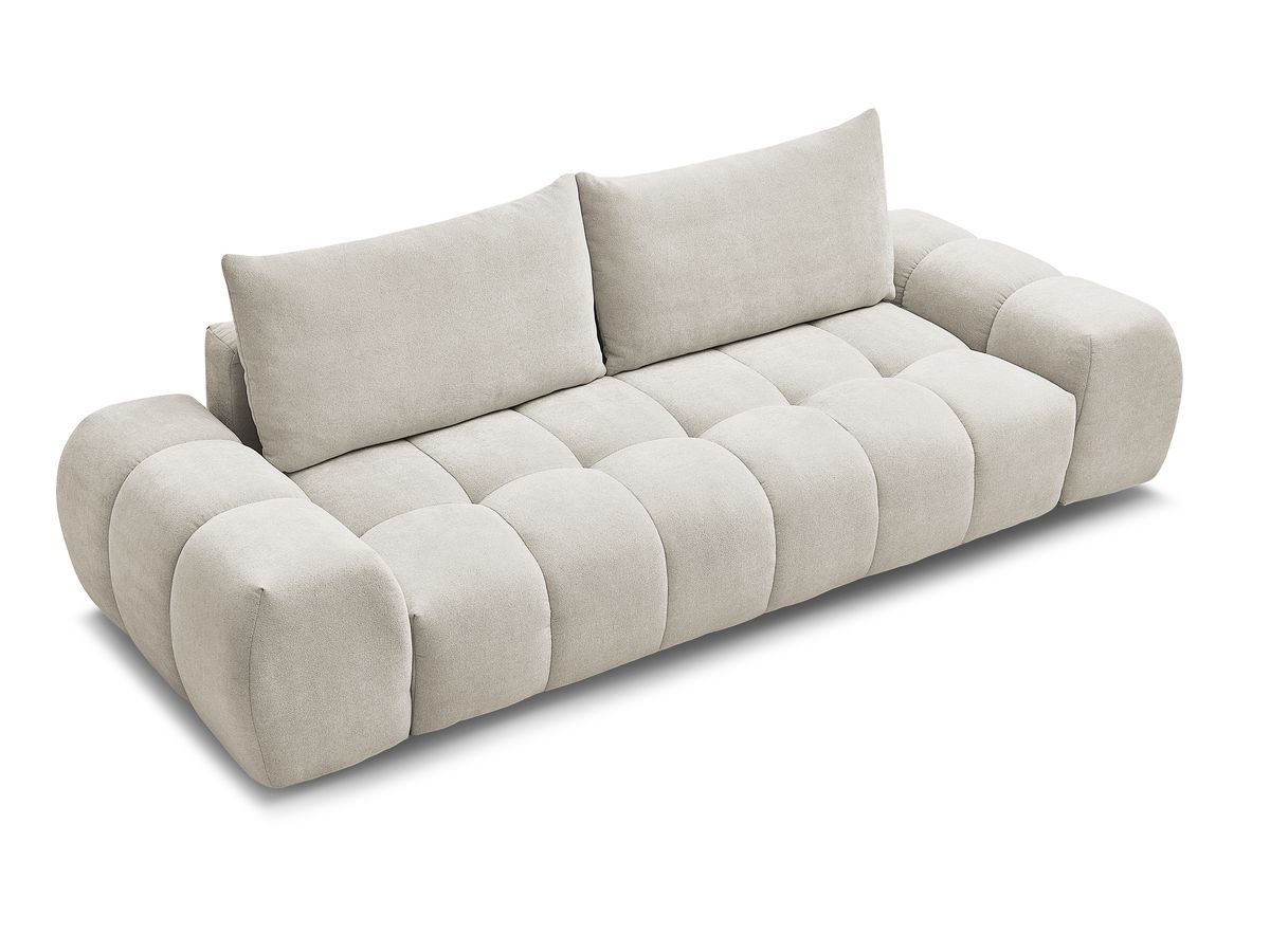 Canapé droit fixe 3 places EVEREST tissu texturé