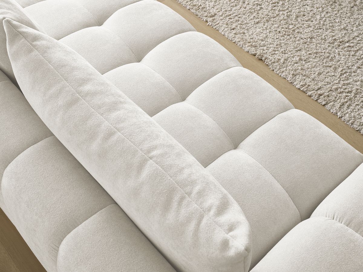 Canapé droit fixe 3 places EVEREST tissu texturé