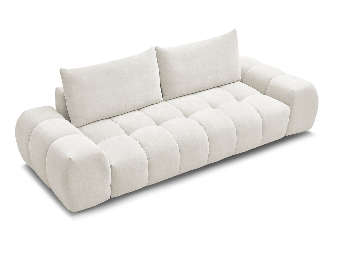 Canapé droit fixe 3 places EVEREST tissu texturé