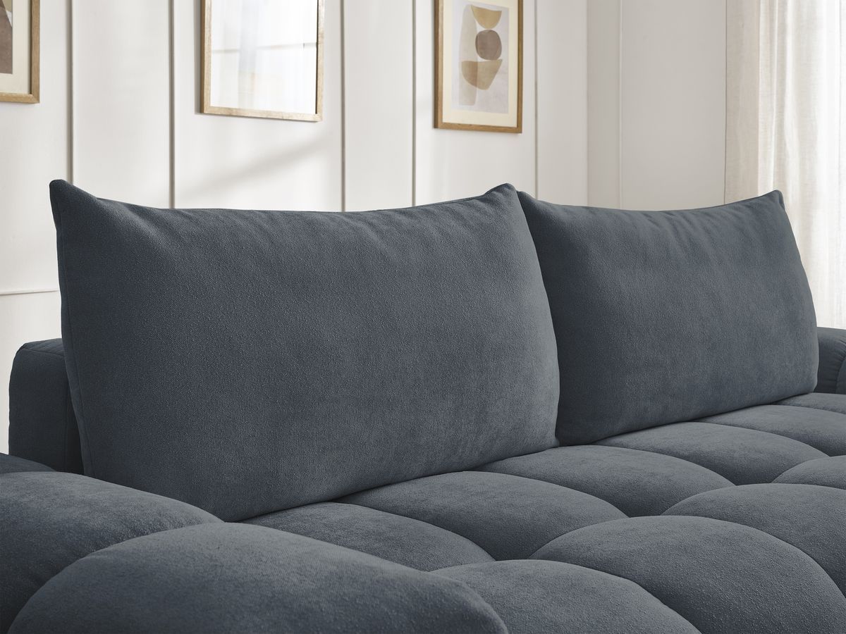 Canapé droit fixe 3 places EVEREST tissu texturé
