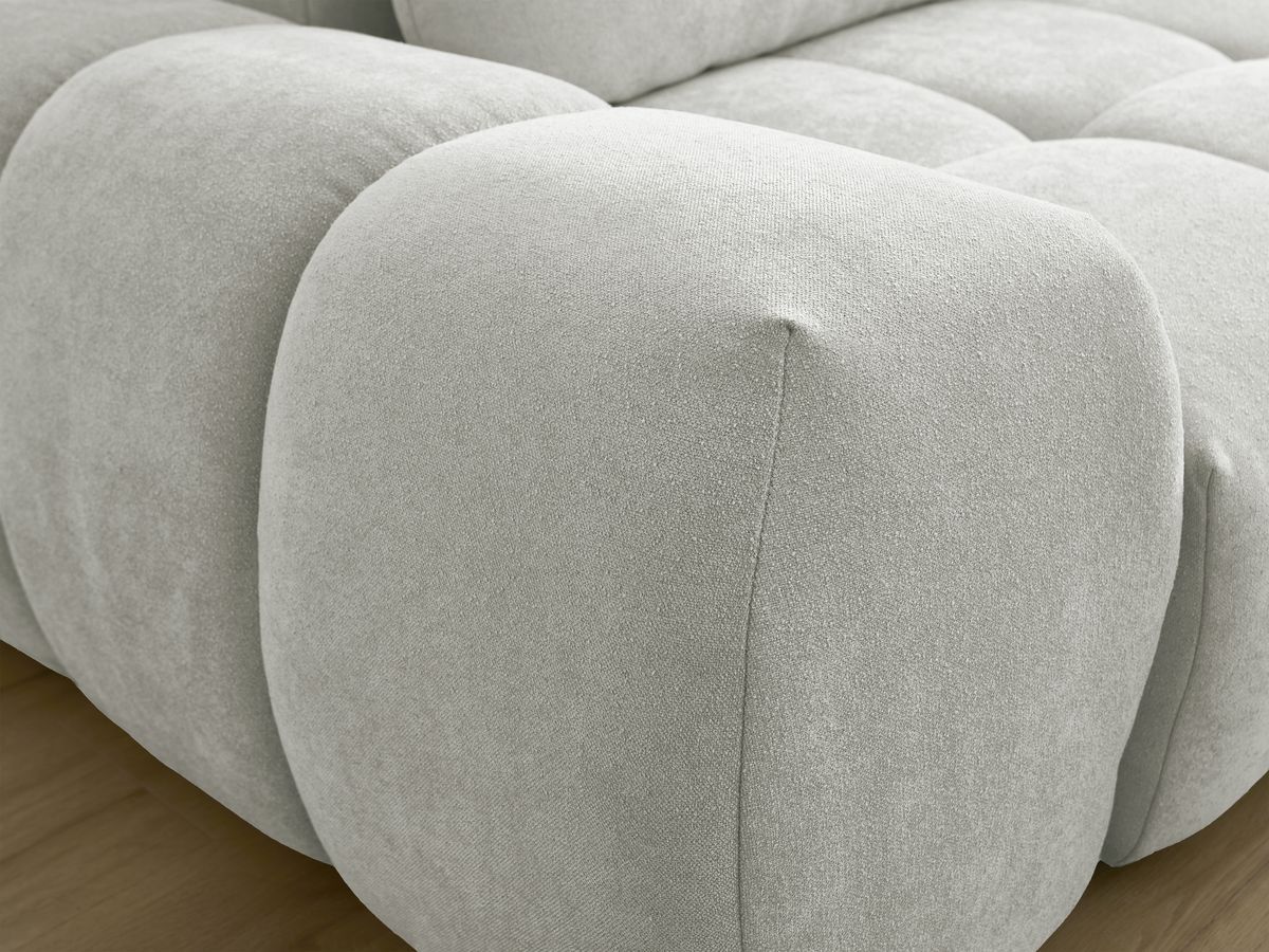 Canapé droit fixe 3 places EVEREST tissu texturé