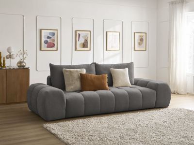 Canapé droit fixe 3 places EVEREST tissu texturé