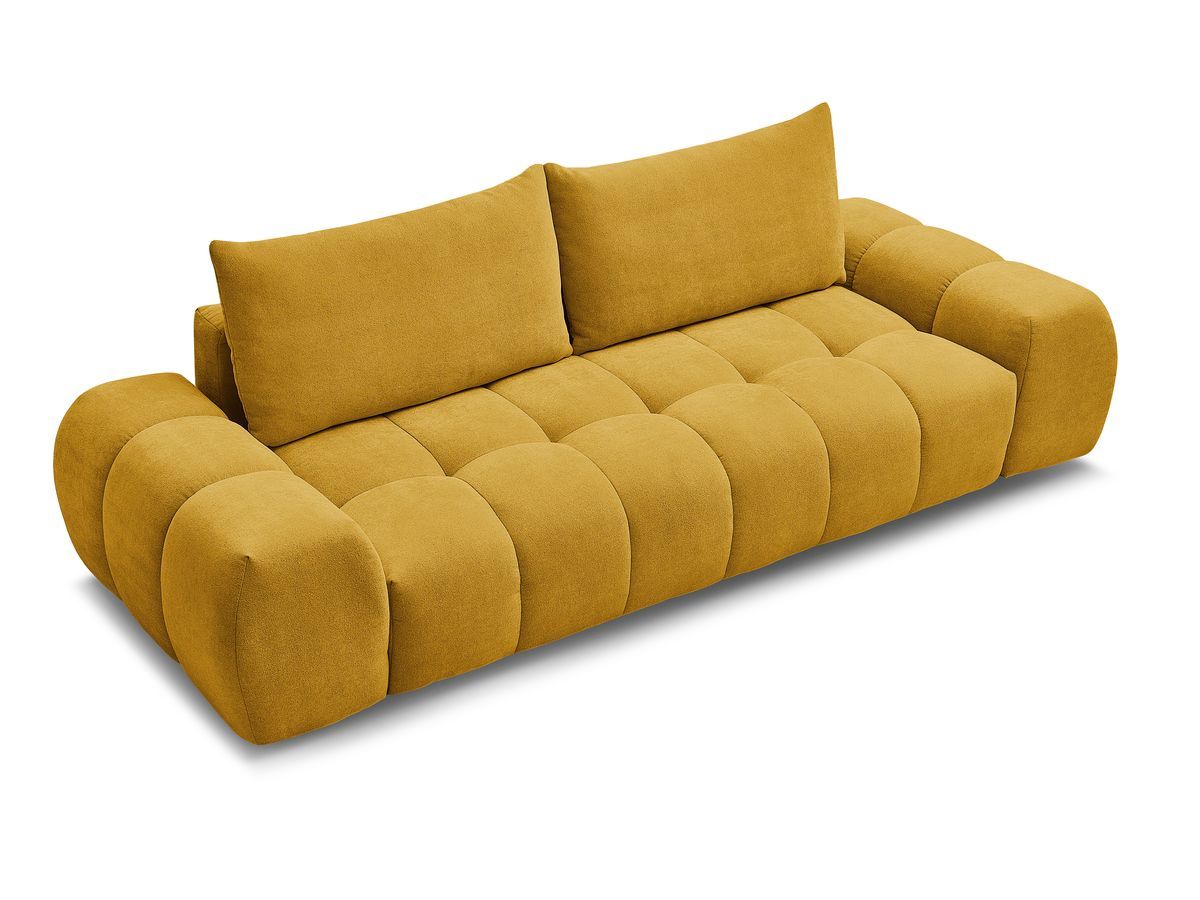 Canapé droit fixe 3 places EVEREST tissu texturé