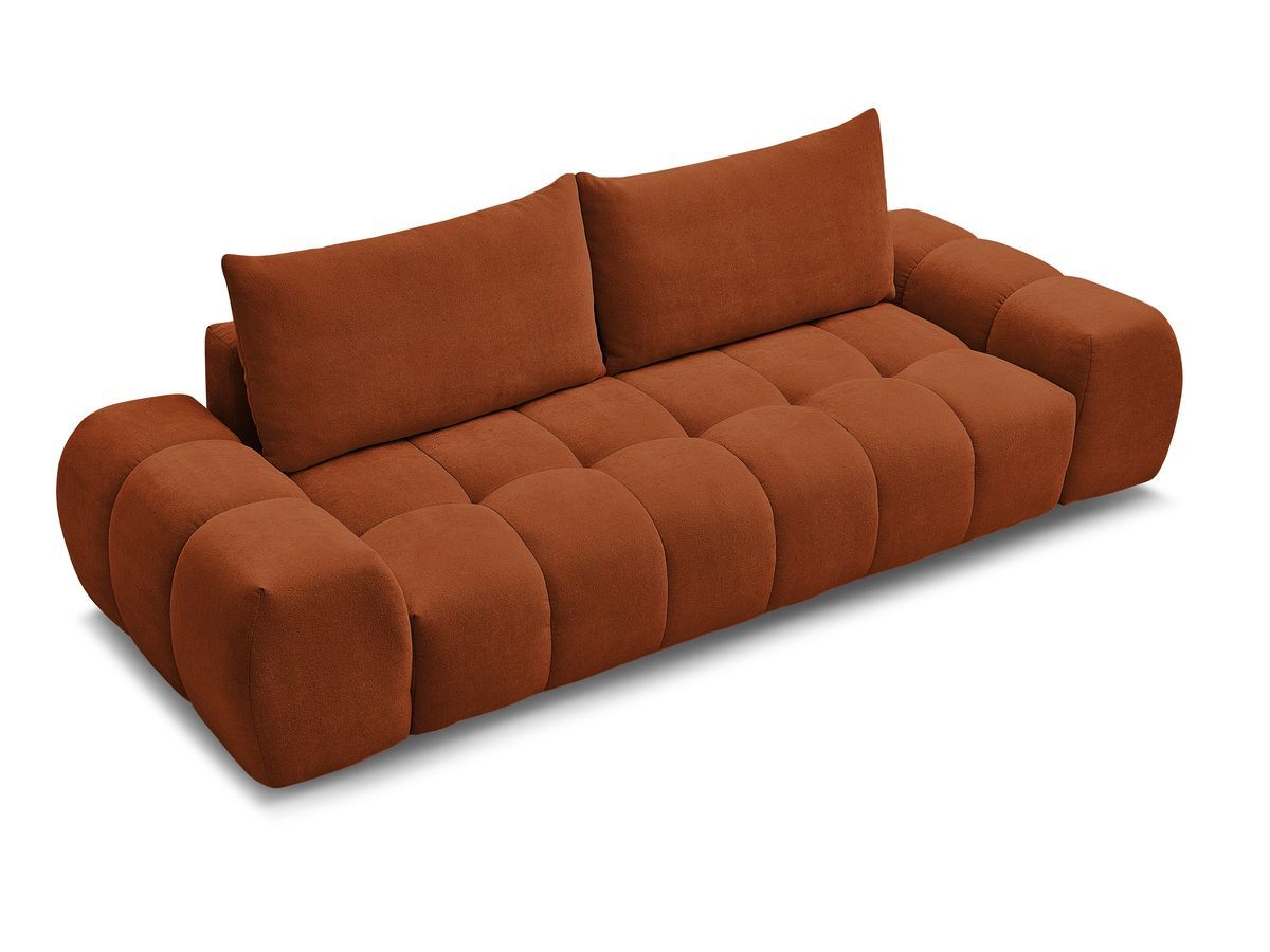 Canapé droit fixe 3 places EVEREST tissu texturé