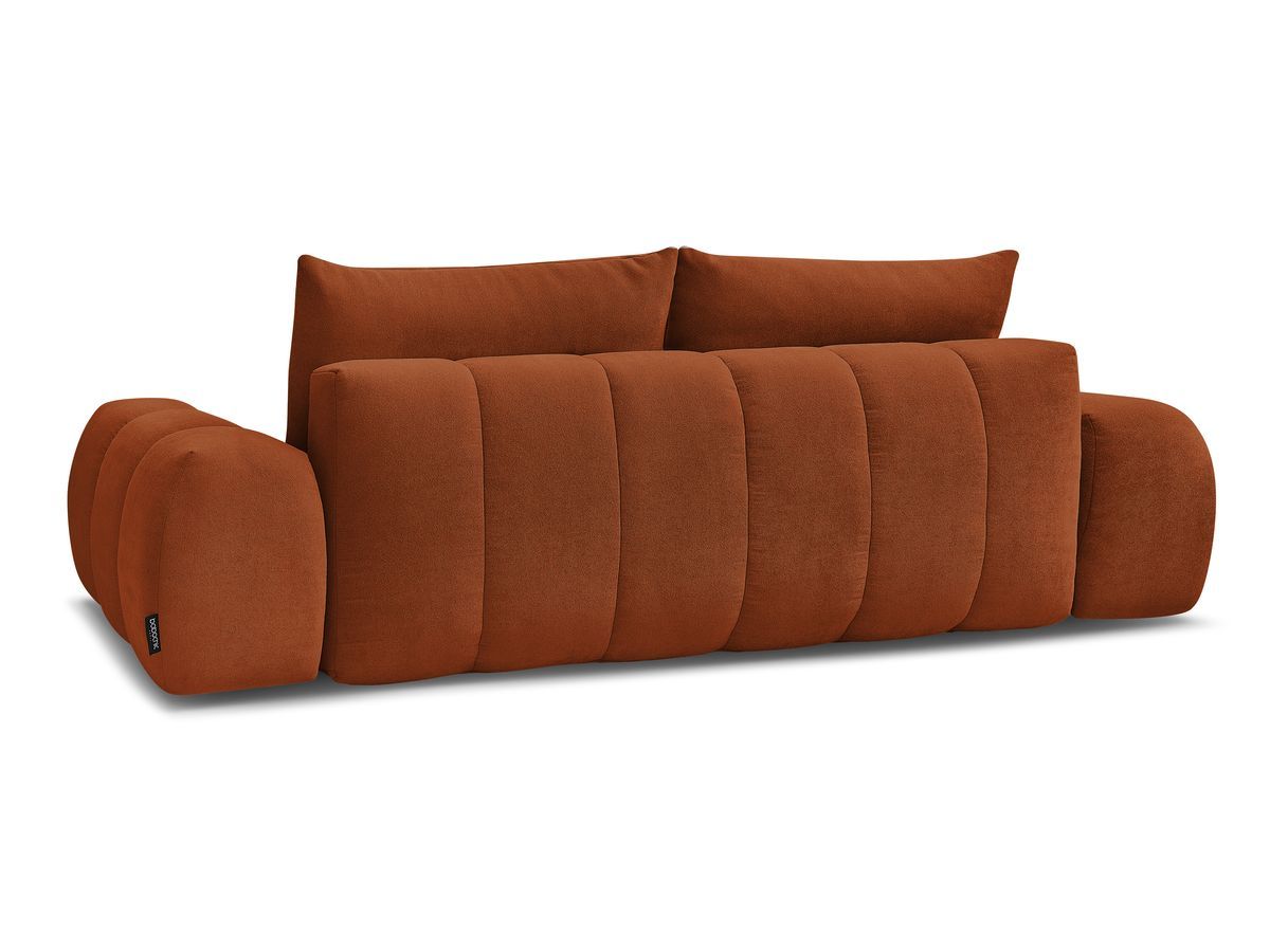 Canapé droit fixe 3 places EVEREST tissu texturé