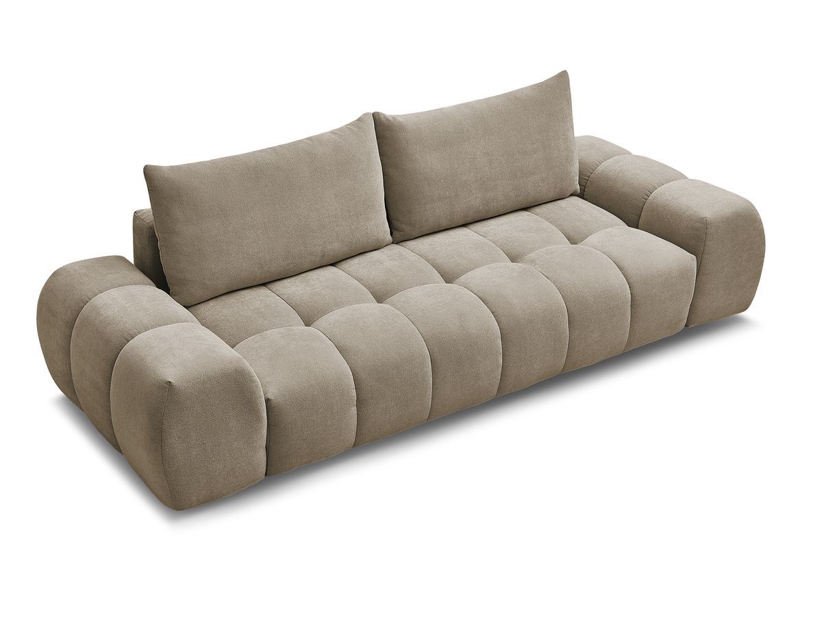 Canapé droit fixe 3 places EVEREST tissu texturé