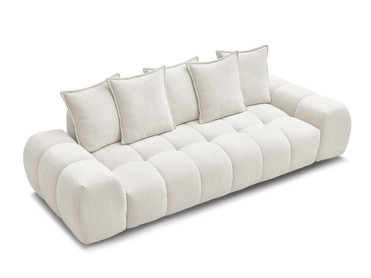 Canapé droit fixe 3 places EVEREST tissu texturé