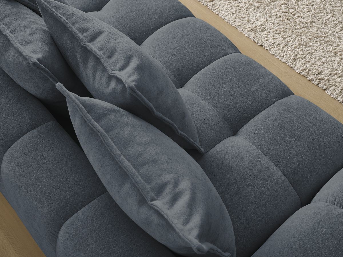 Canapé droit fixe 3 places EVEREST tissu texturé