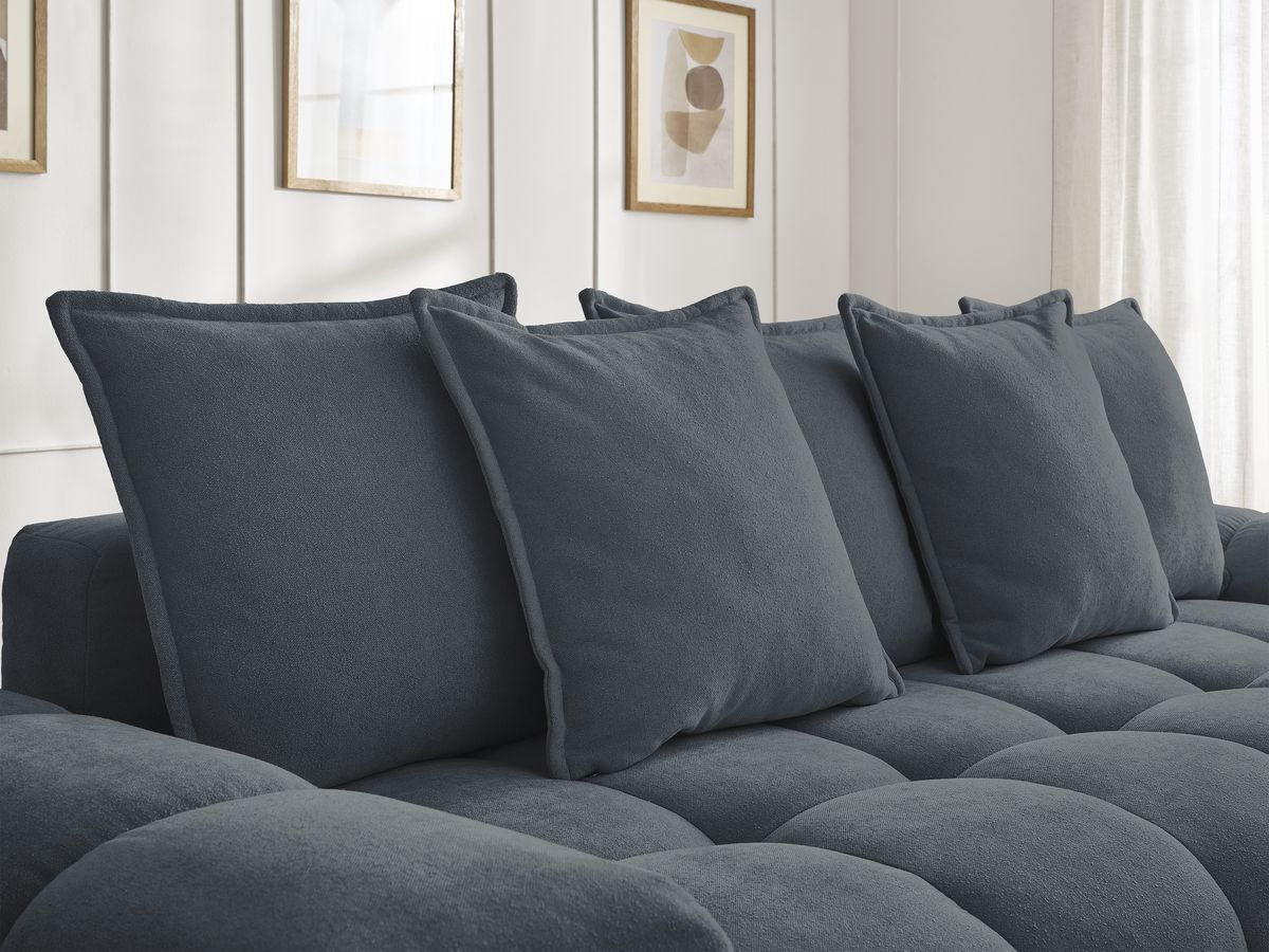 Canapé droit fixe 3 places EVEREST tissu texturé
