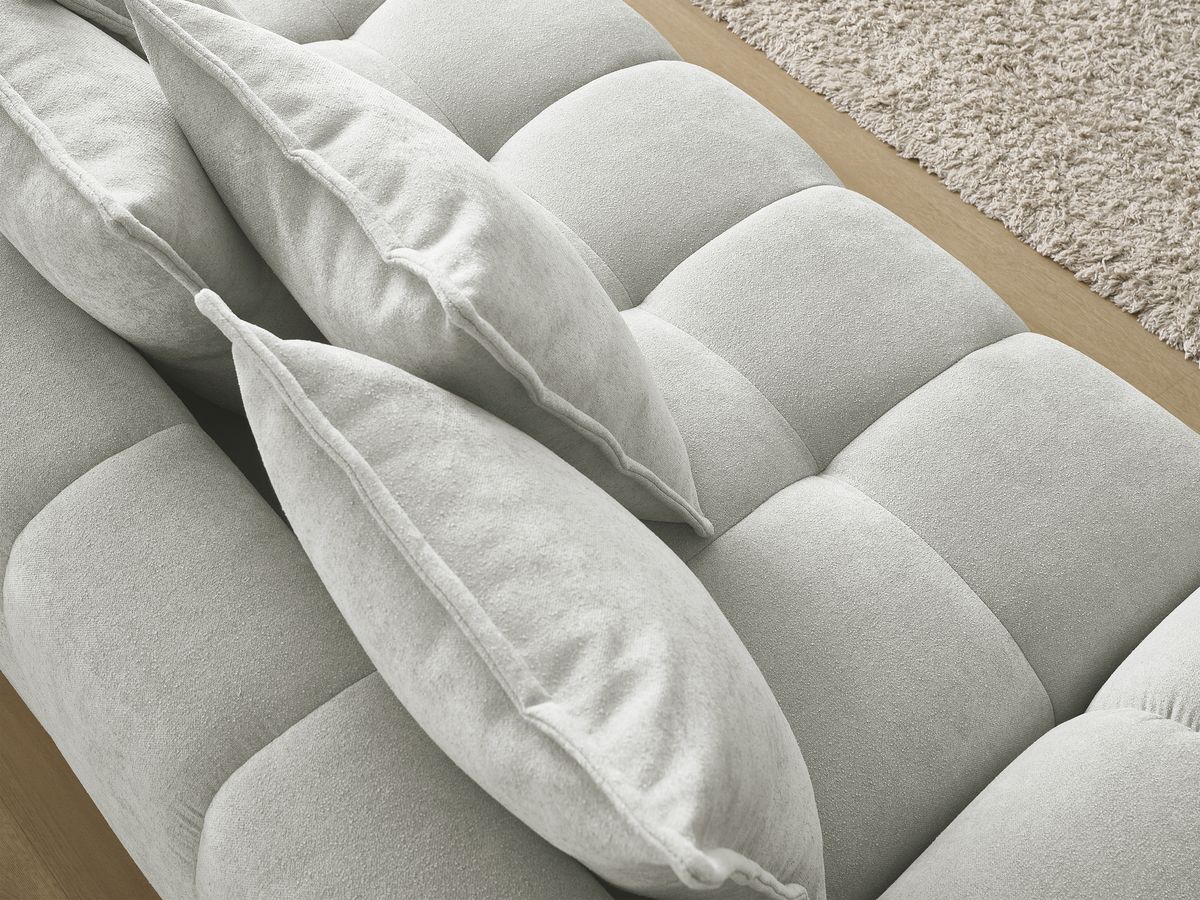 Canapé droit fixe 3 places EVEREST tissu texturé