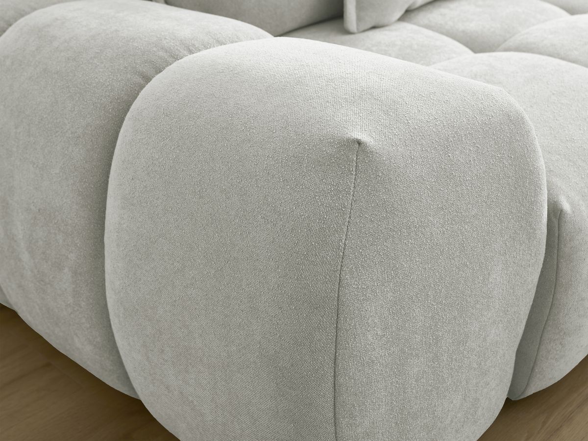 Canapé droit fixe 3 places EVEREST tissu texturé