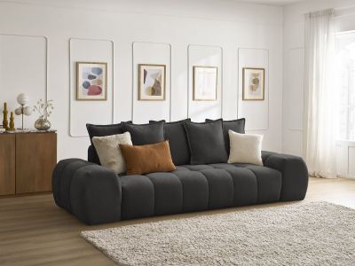 Canapé droit fixe 3 places EVEREST tissu texturé