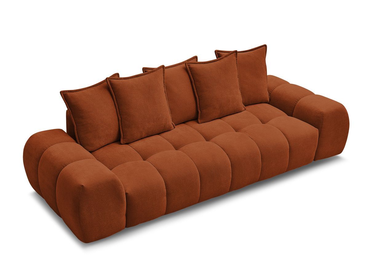 Canapé droit fixe 3 places EVEREST tissu texturé