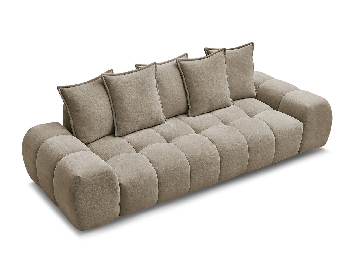 Canapé droit fixe 3 places EVEREST tissu texturé