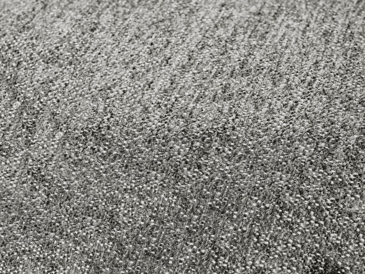 Canapé droit fixe 3 places EVEREST tissu chiné avec pouf
