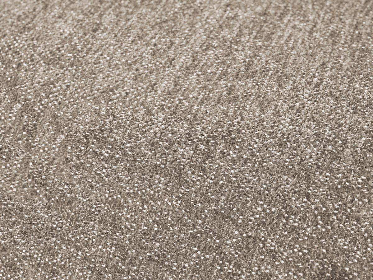 Canapé droit fixe 3 places EVEREST tissu chiné avec pouf