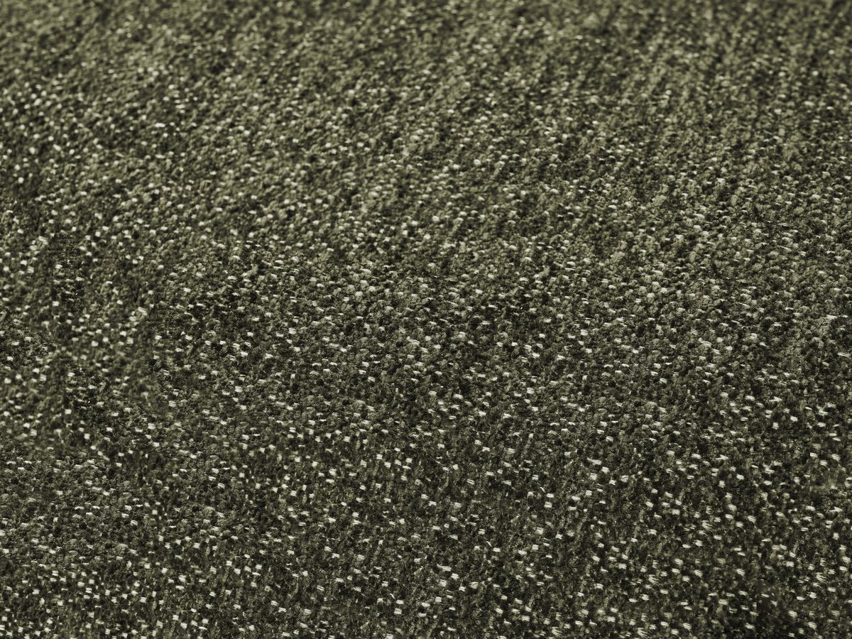 Canapé droit fixe 3 places EVEREST tissu chiné avec pouf