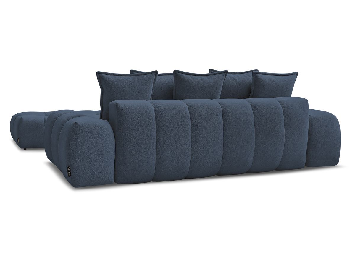Canapé droit fixe 3 places EVEREST tissu chiné avec pouf