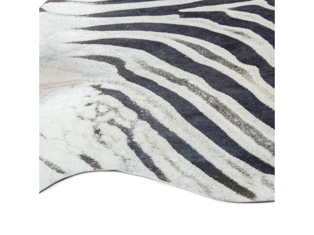 Tapis effet peau de bête ZELIE motif zèbre — vue 5