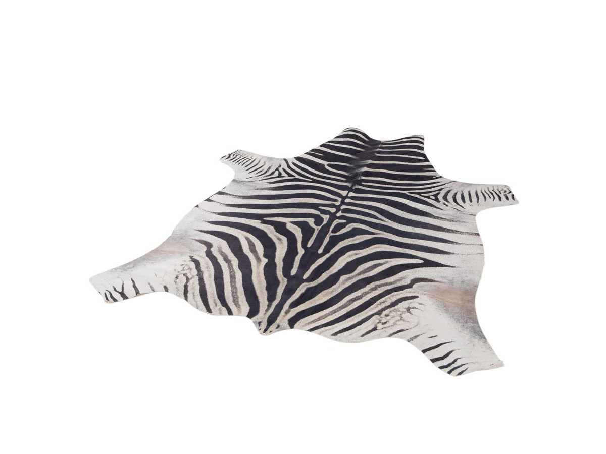 ZELIE vloerkleed met dierenhuideffect en zebramotief