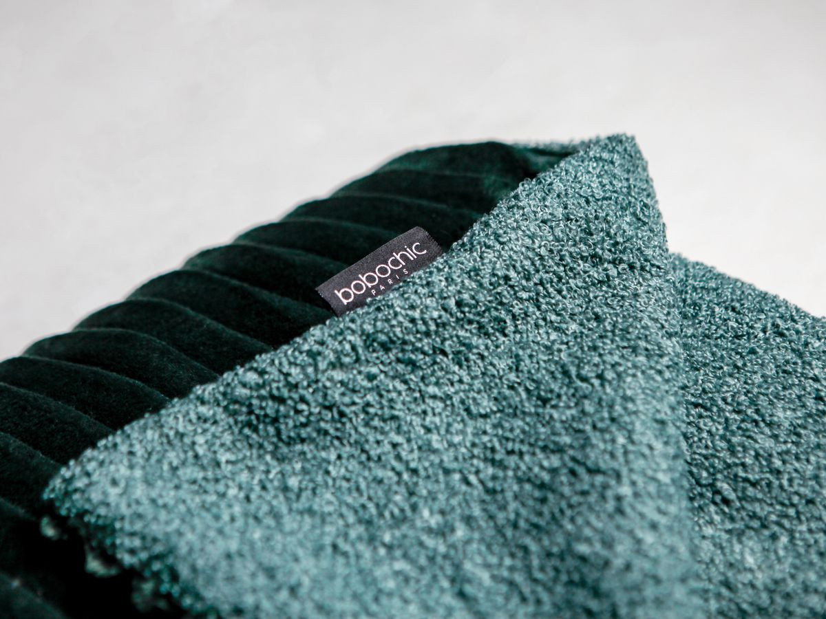 Plaid XXL 220 x 240 cm OSLO vert — vue 4