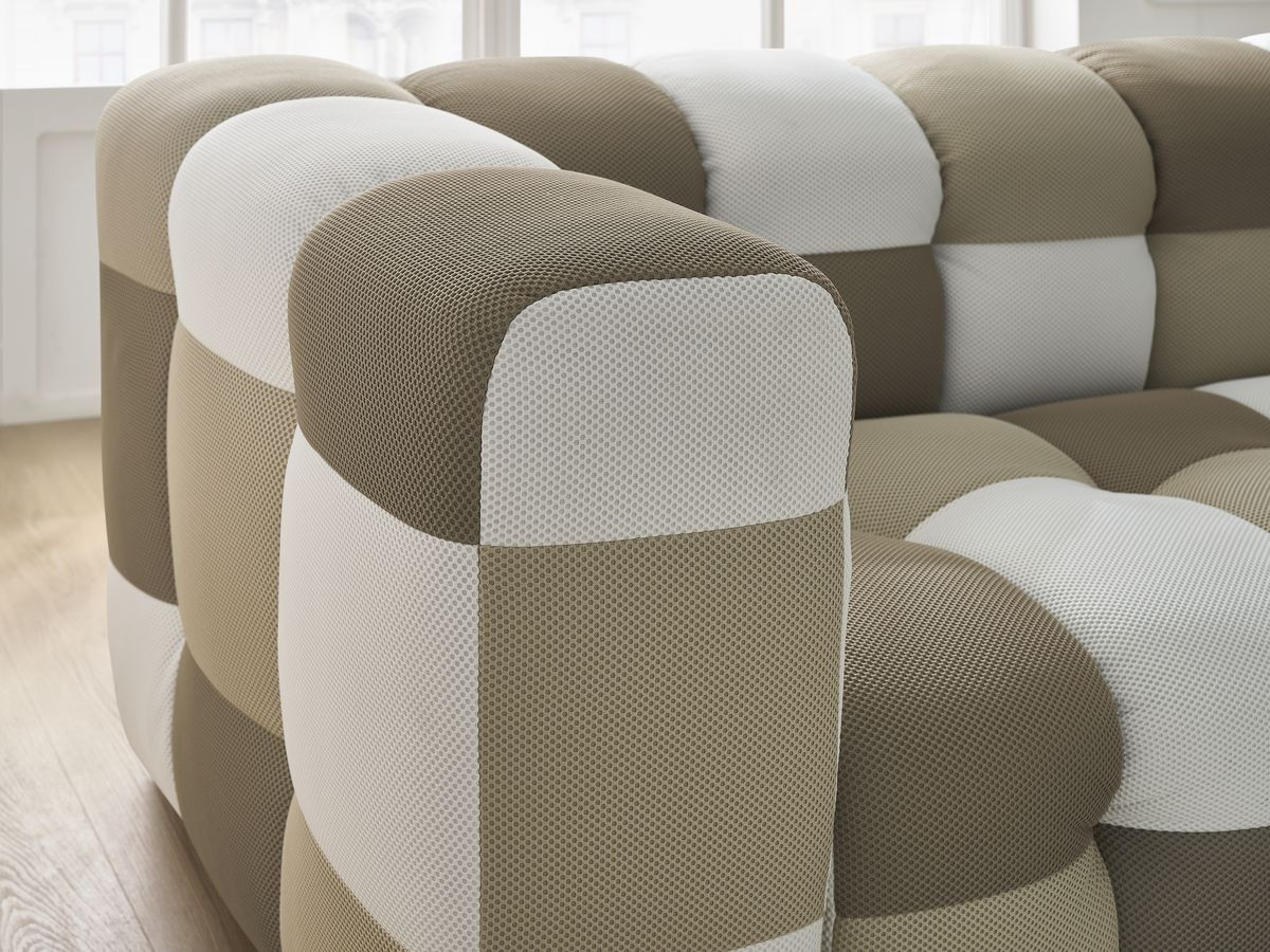 Canapé droit fixe 3 places CLOUD Édition limitée tissu mesh