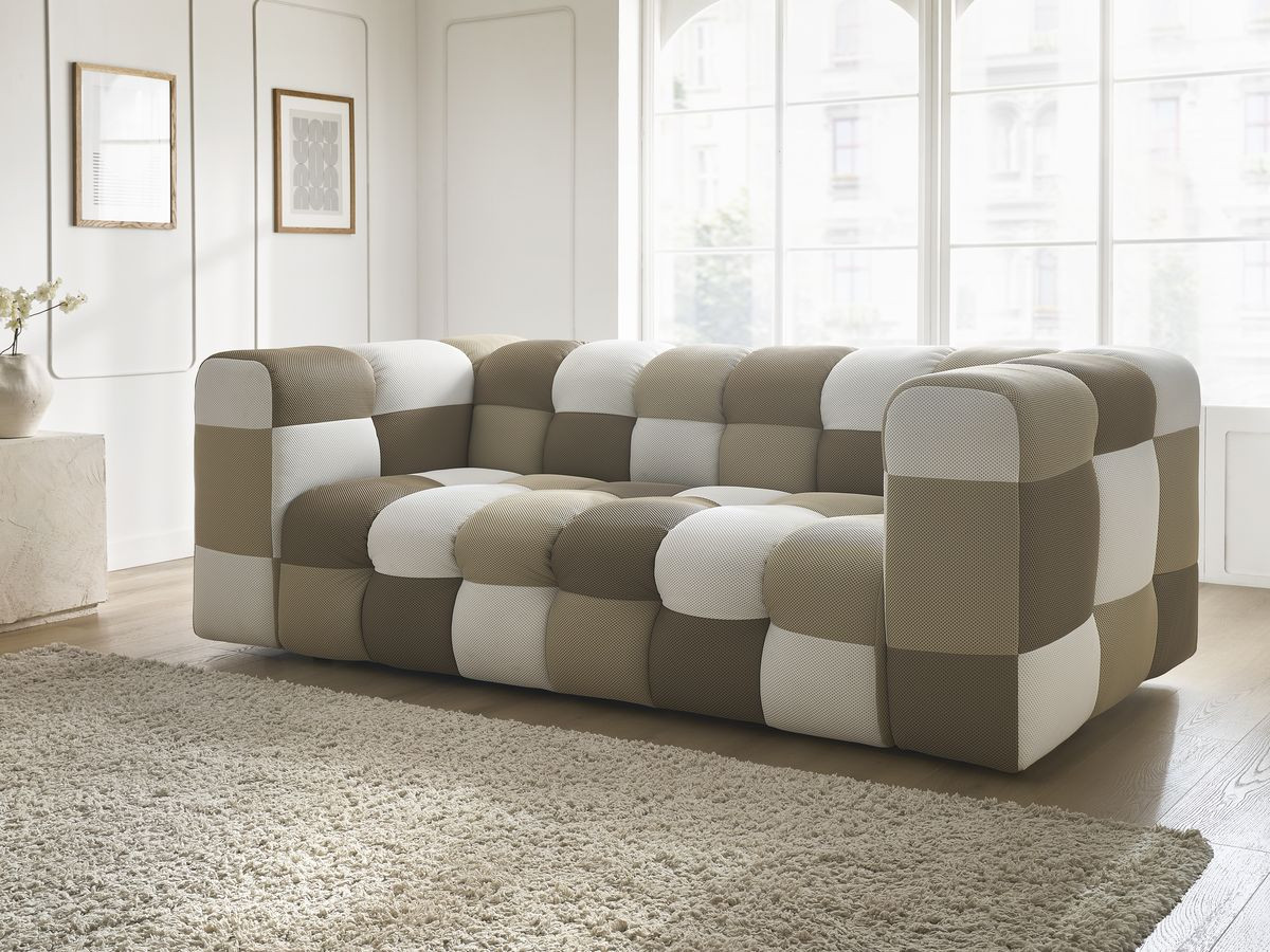 Canapé droit fixe 3 places CLOUD Édition limitée tissu mesh