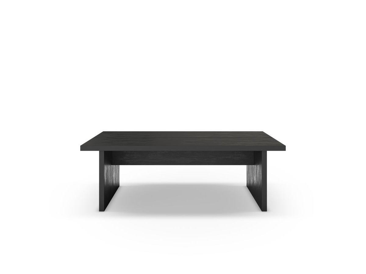 Table basse 120 cm LOANA effet bois noir — vue 4