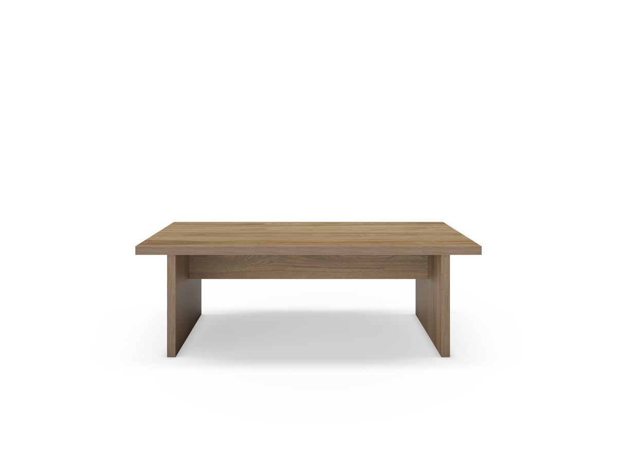 loana 120 cm salontafel met houtlook gekleurd donkerbruin