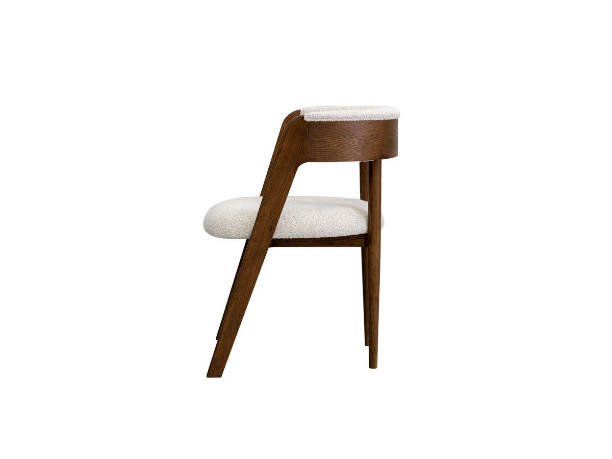 SUGITON set met ronde eettafel uitschuifbaar van 130 tot 180 cm + 4 BASTIDE stoelen in massief eiken fineer