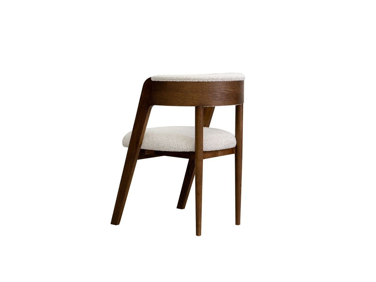 SUGITON set met ronde eettafel uitschuifbaar van 130 tot 180 cm + 4 BASTIDE stoelen in massief eiken fineer