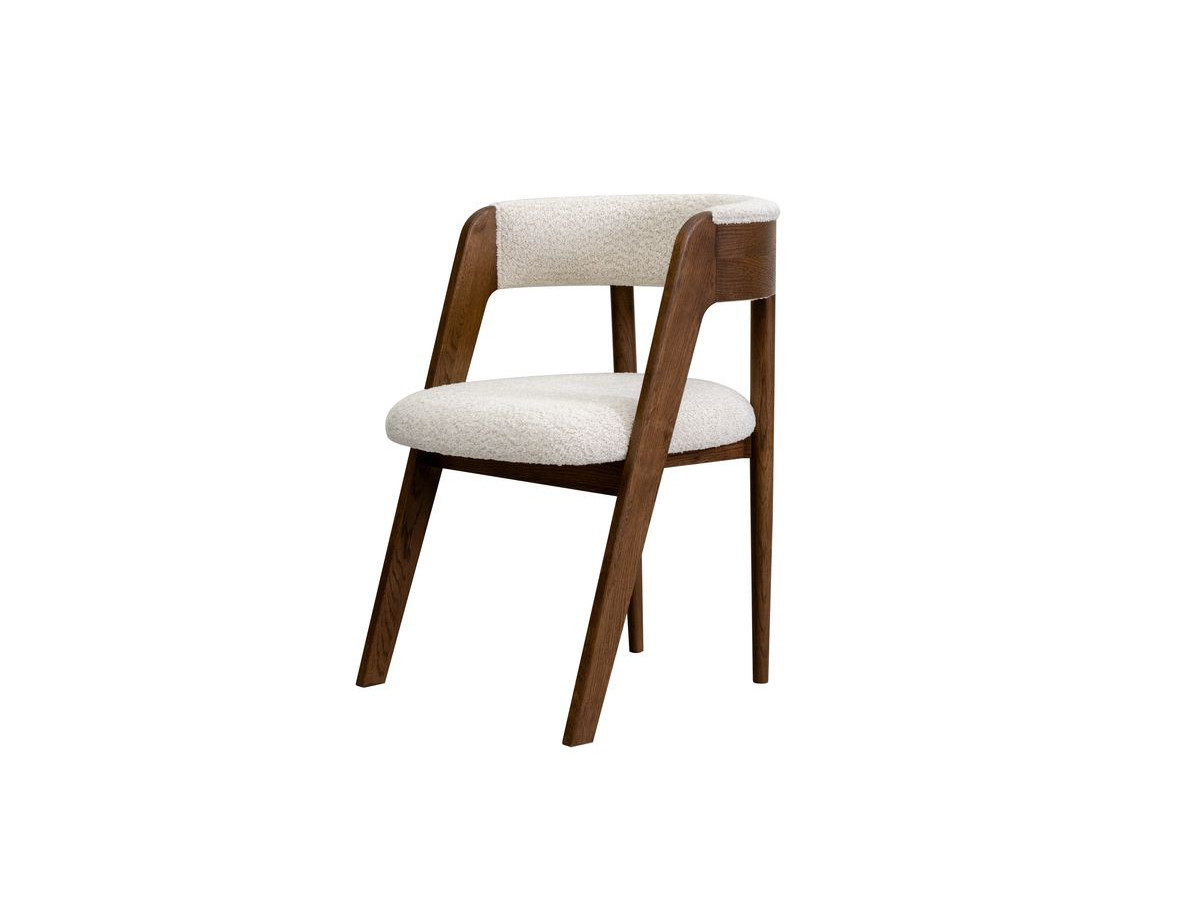 SUGITON set met ronde eettafel uitschuifbaar van 130 tot 180 cm + 4 BASTIDE stoelen in massief eiken fineer