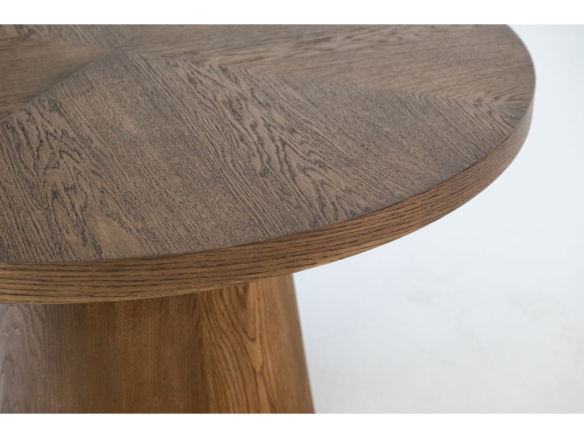 SUGITON uitschuifbare ronde eettafel 130 tot 180 cm massief eiken fineer