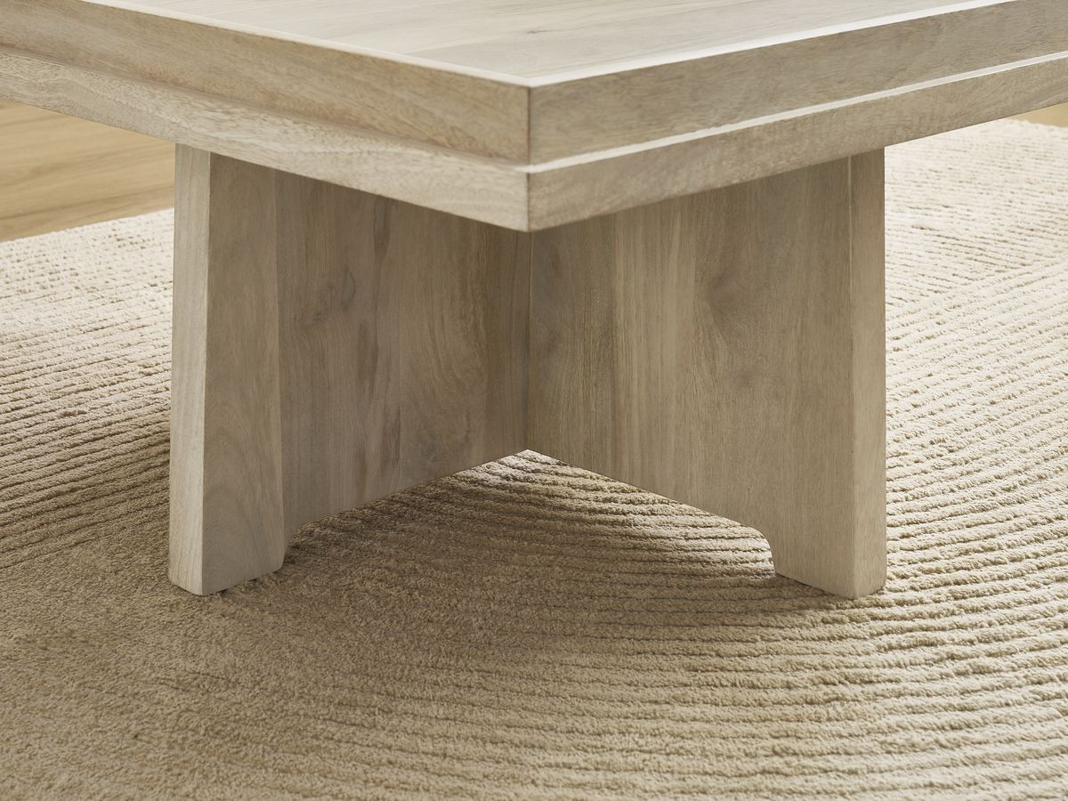 ALBA 75 cm vierkante salontafel in massief mangohout