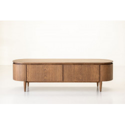 Meuble TV SORMIOU chêne massif 180 cm - vue 2