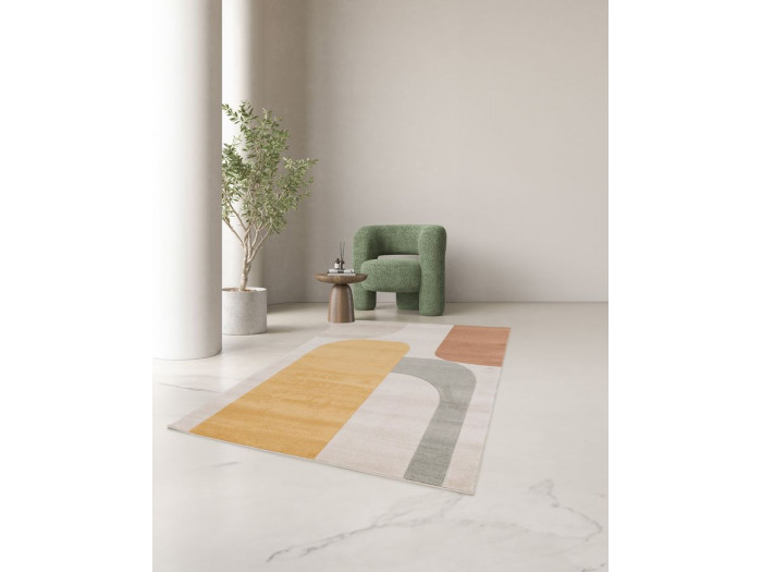 Tapis poils courts ROBIN motif abstrait