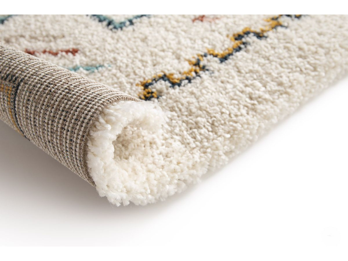 MIRA langpolig vloerkleed met Berbermotief