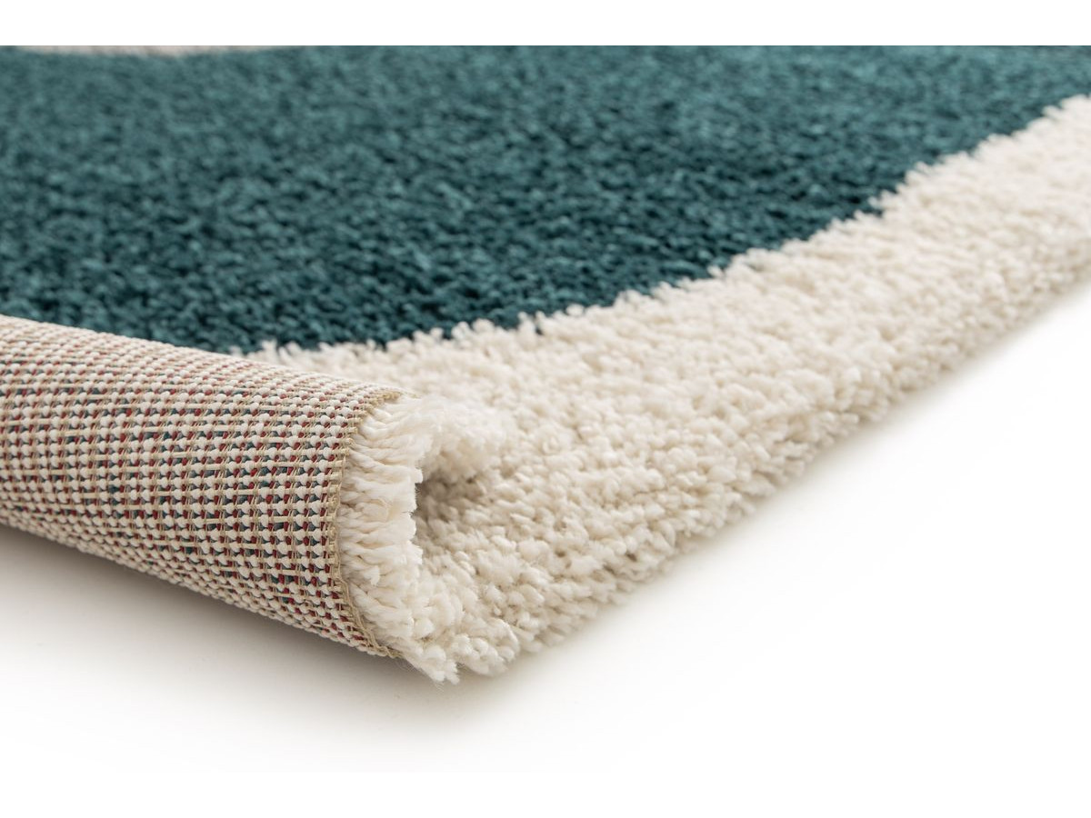 EZIO shaggy vloerkleed met abstract patroon