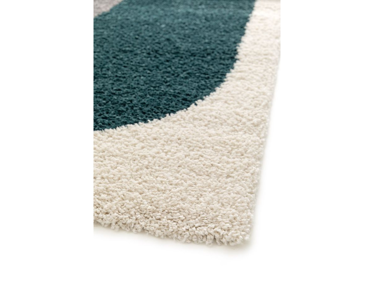 EZIO shaggy vloerkleed met abstract patroon
