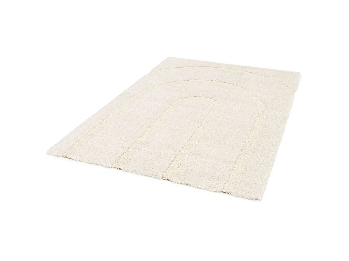 Tapis poils longs ALBA motif abstrait — vue 3