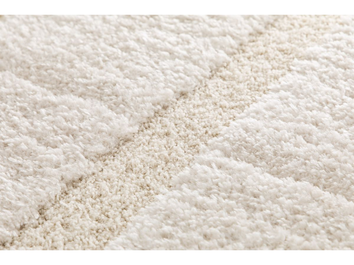 Tapis poils longs ALBA motif abstrait — vue 6