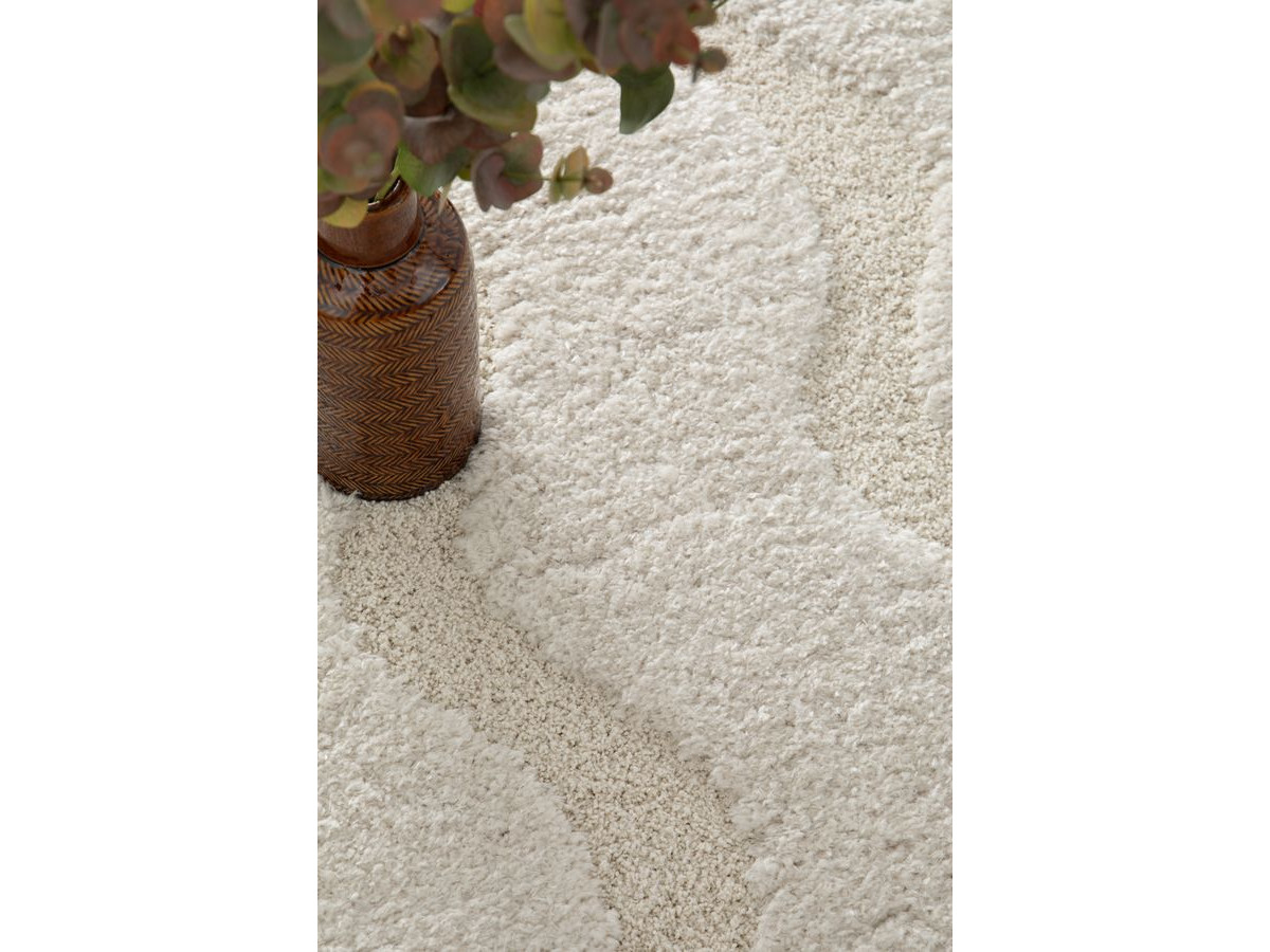 LANA langpolig vloerkleed met abstract patroon