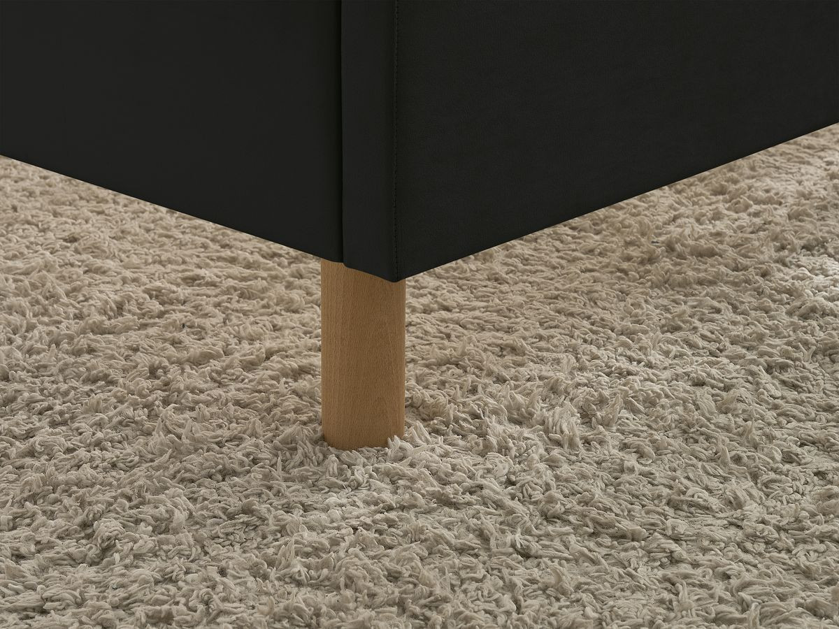 CASSIOPEE bed in fluwelen stof met massieve lattenbodem
