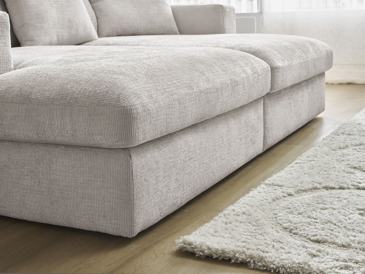 SIMEON vaste 3-zits rechte bank met diepe zit