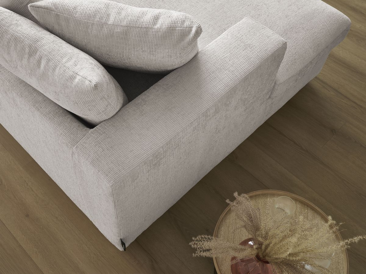 SIMEON vaste 3-zits rechte bank met diepe zit